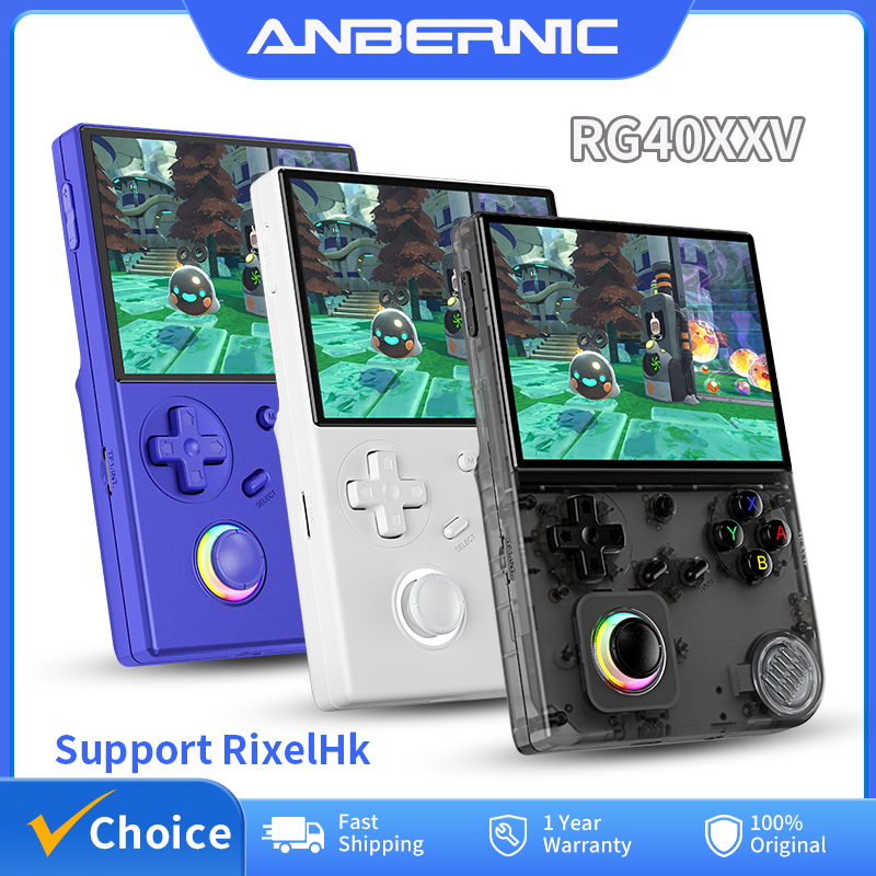 Retro Gaming Console Lego - ANBERNIC RG40XXV Retro Handheld Game Console