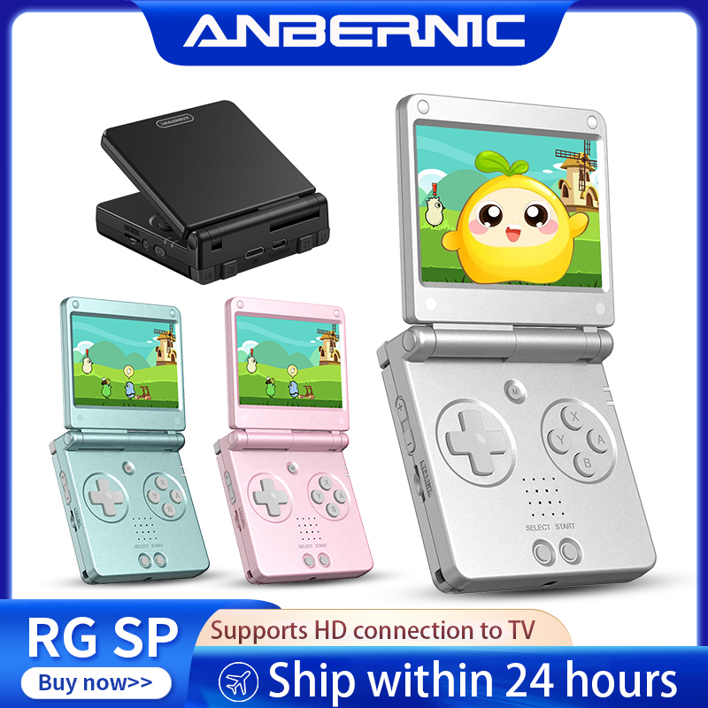Retro Gaming Console Lego - Anbernic RGSP Flip Retro Handheld Game