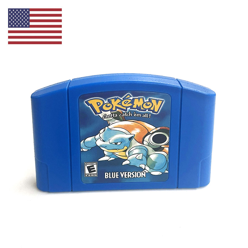 Retro Gaming Setup - USA NTSC Version English Pokemon Blue