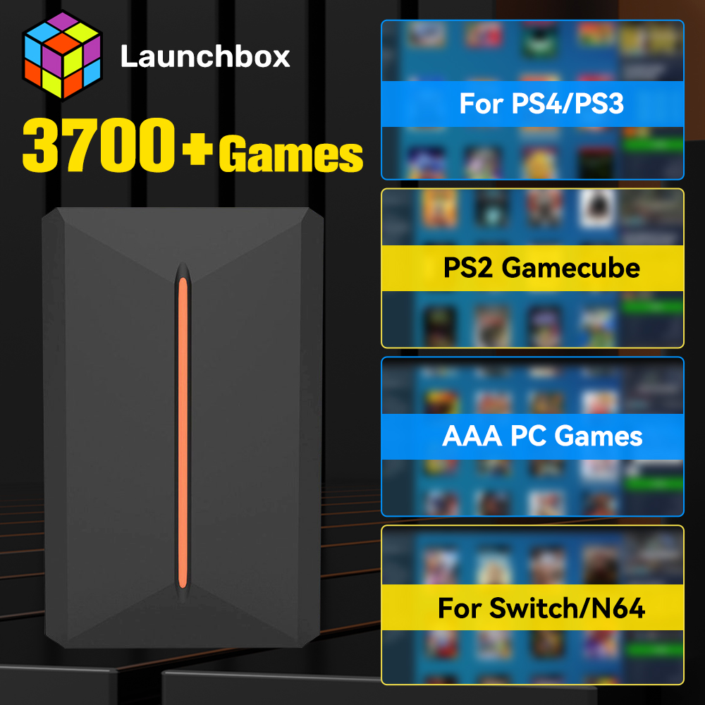 Retro Gaming Ps2 - Launchbox 500GB External Game Hard Drive