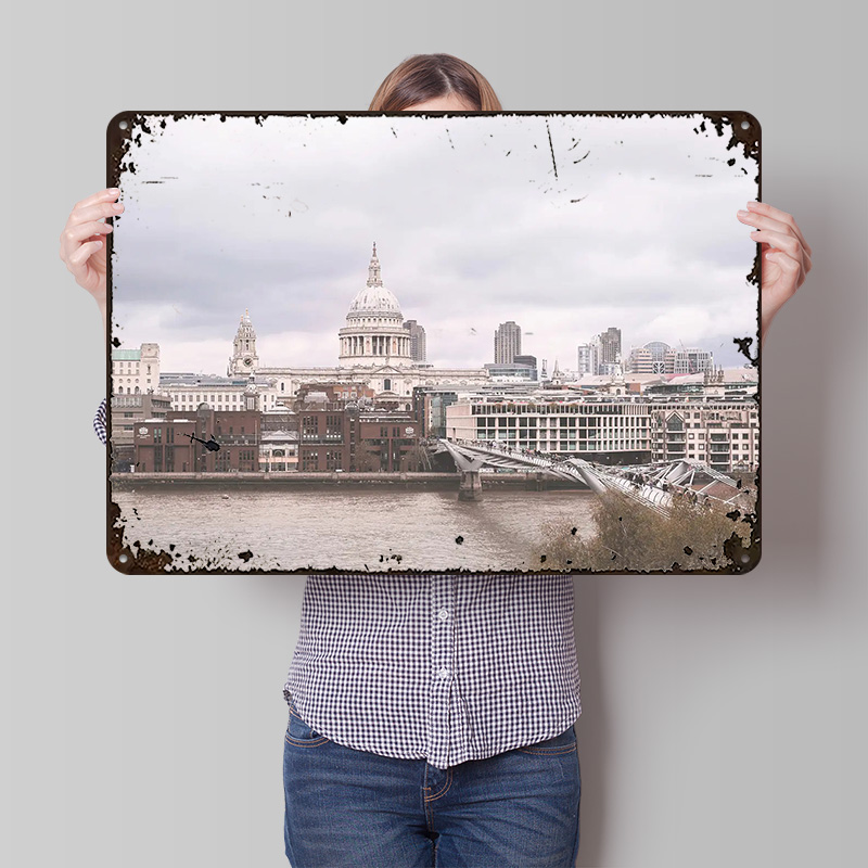 Retro Gaming In London - London SLondon England Printed Poster Customized