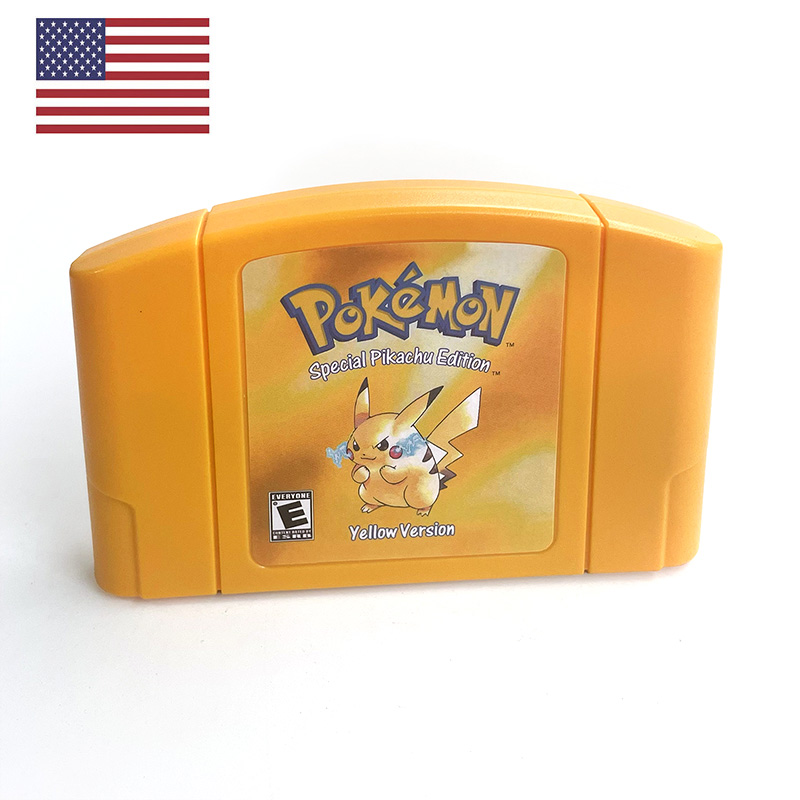 Retro Gaming Setup - USA NTSC Version English Pokemon Yellow