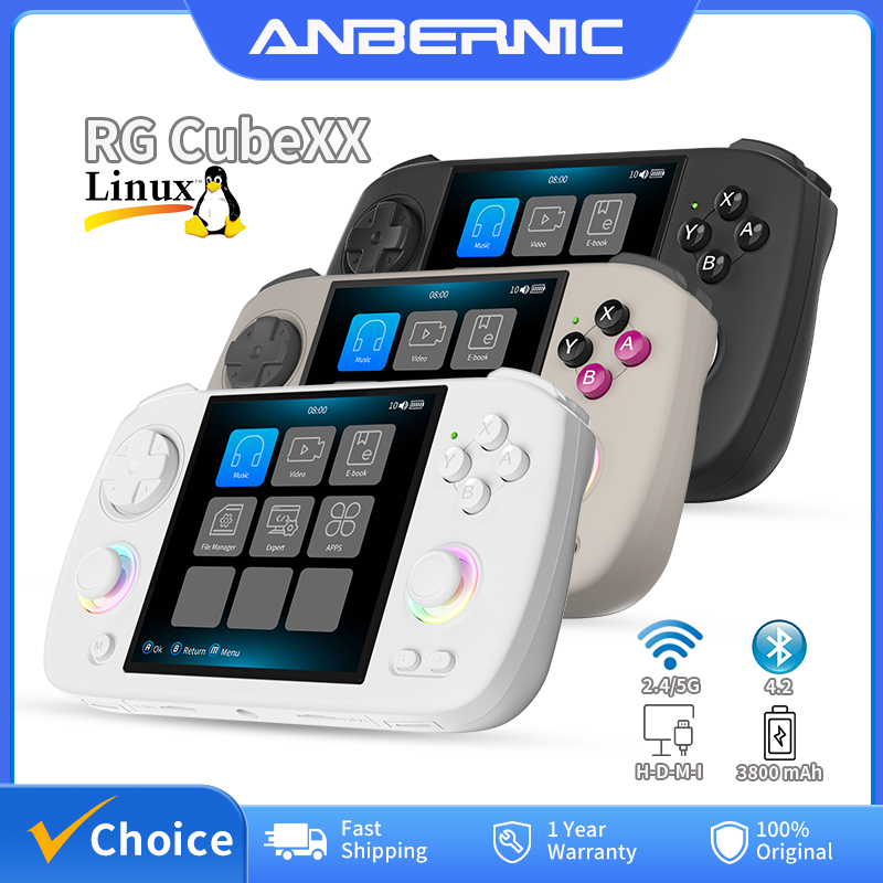 Retro Gaming Ps2 - ANBERNIC RG Cubexx Retro Handheld Game