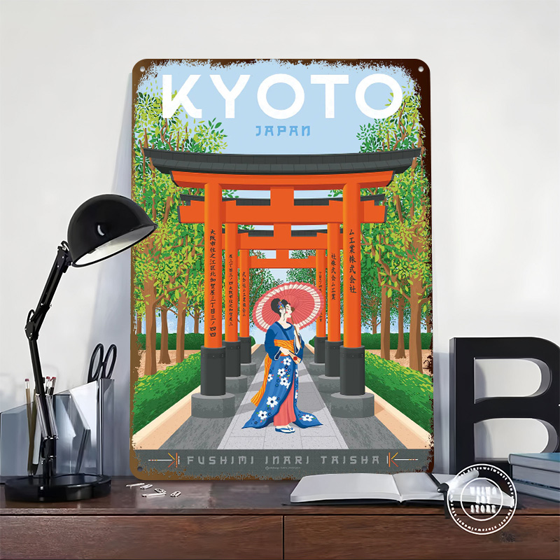Kyoto Japan Travel Poster Cust - Retro Gaming Kyoto ulasan dan harga