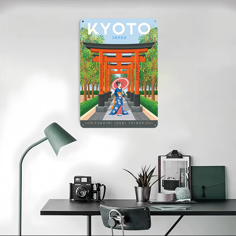 Kyoto Japan Travel Poster Cust - Retro Gaming Kyoto ulasan dan harga