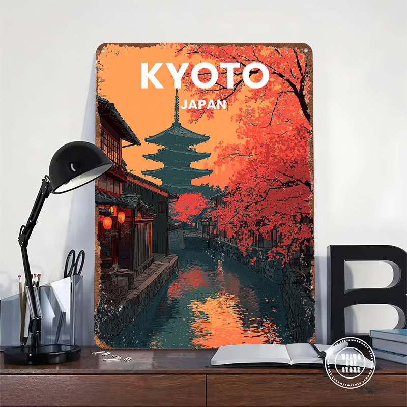 Kyoto Japan Pagoda Canal Metal - Retro Gaming Kyoto ulasan dan harga