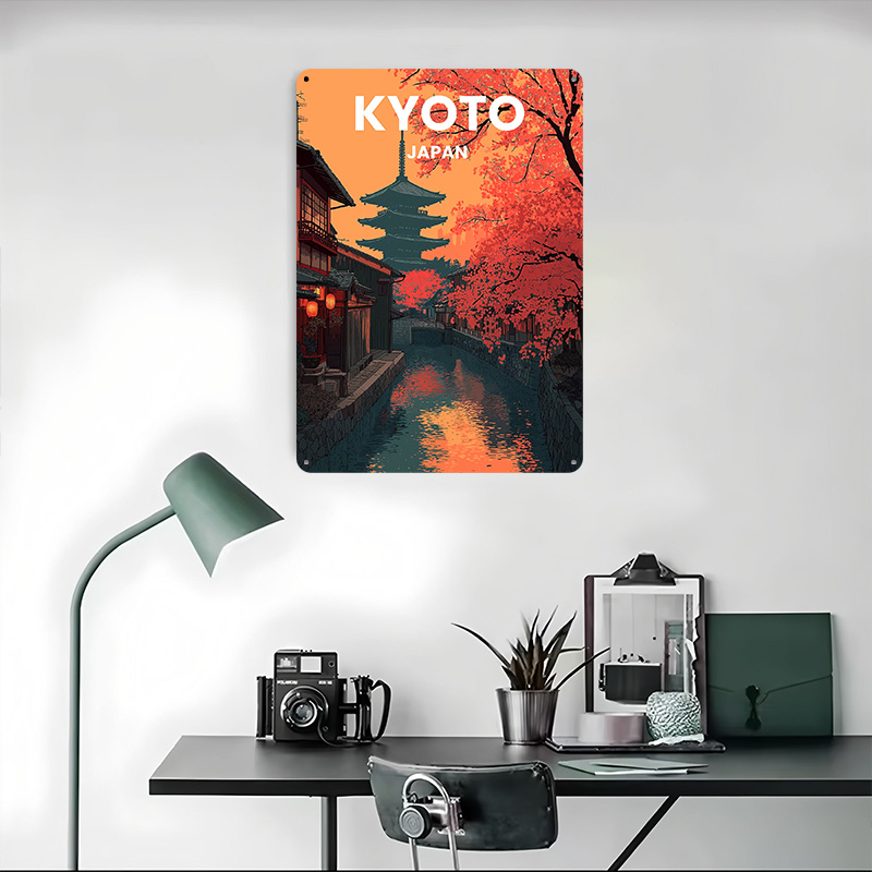 Kyoto Japan Pagoda Canal Metal - Retro Gaming Kyoto ulasan dan harga