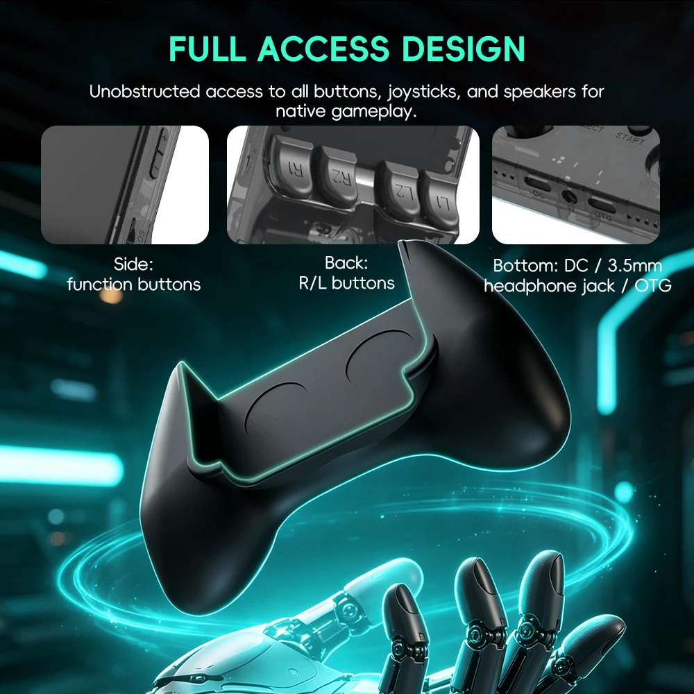 Data Frog R36S Game Grip Ergon - Retro Gaming R36S ulasan dan harga
