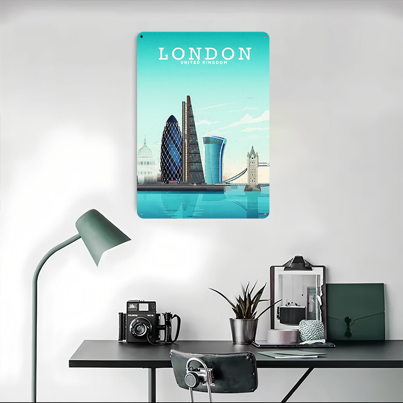 London Travel Metal Poster Cus - Retro Gaming In London ulasan dan harga