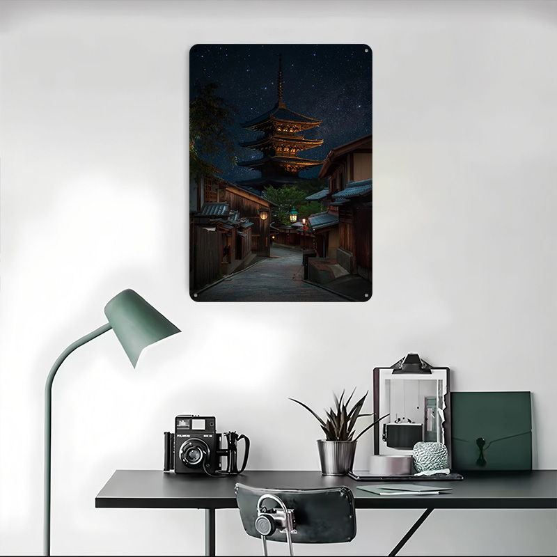 Kyoto Night Tinplate Poster Cu - Retro Gaming Kyoto ulasan dan harga