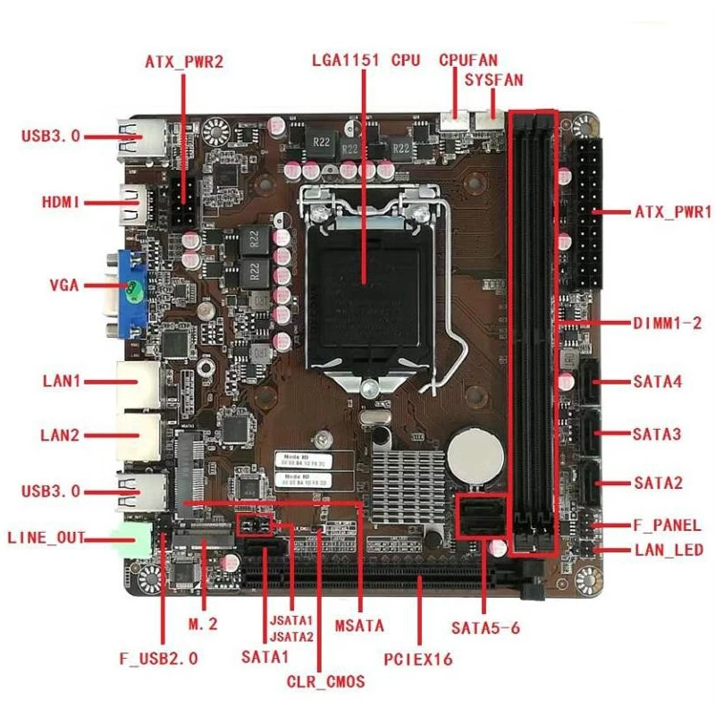 B365 Mini-ITX Motherboard LGA  - Intel Cpu Core I5 ulasan dan harga