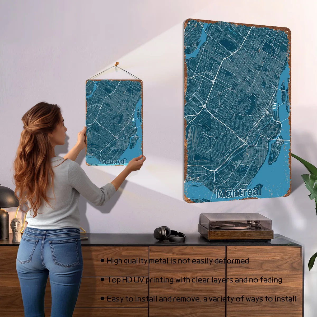 Montreal City Map Poster Map M - Retro Gaming Montreal ulasan dan harga