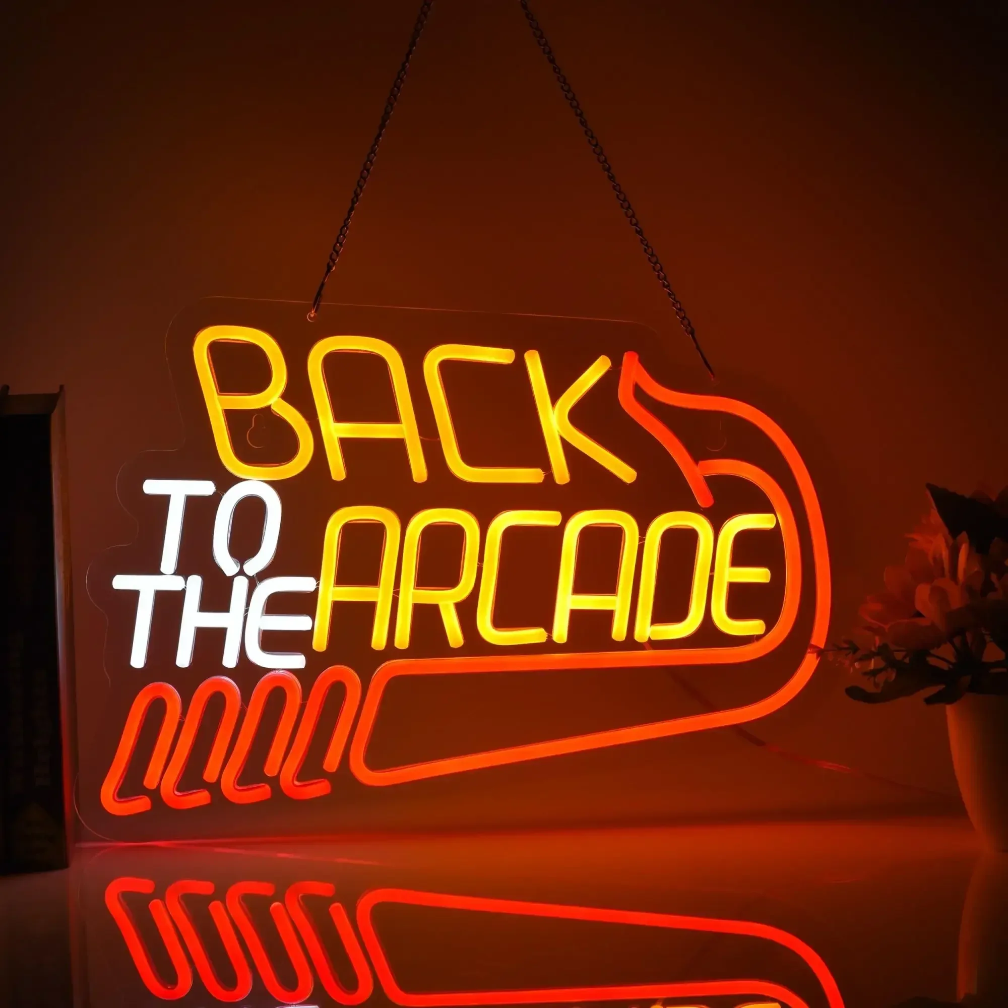 Back to The Arcade Neon Sign R - Retro Gaming Gift Ideas ulasan dan harga